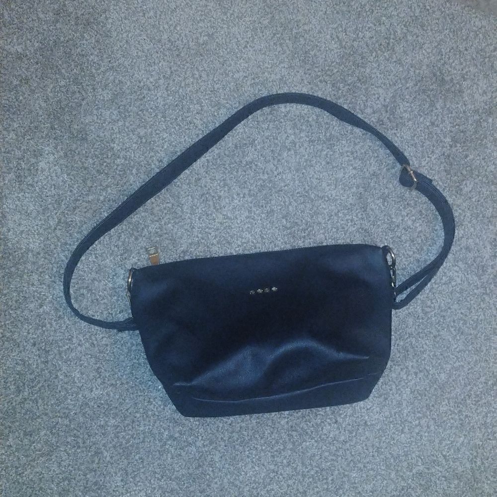 Bebe black faux leather shoulder bag